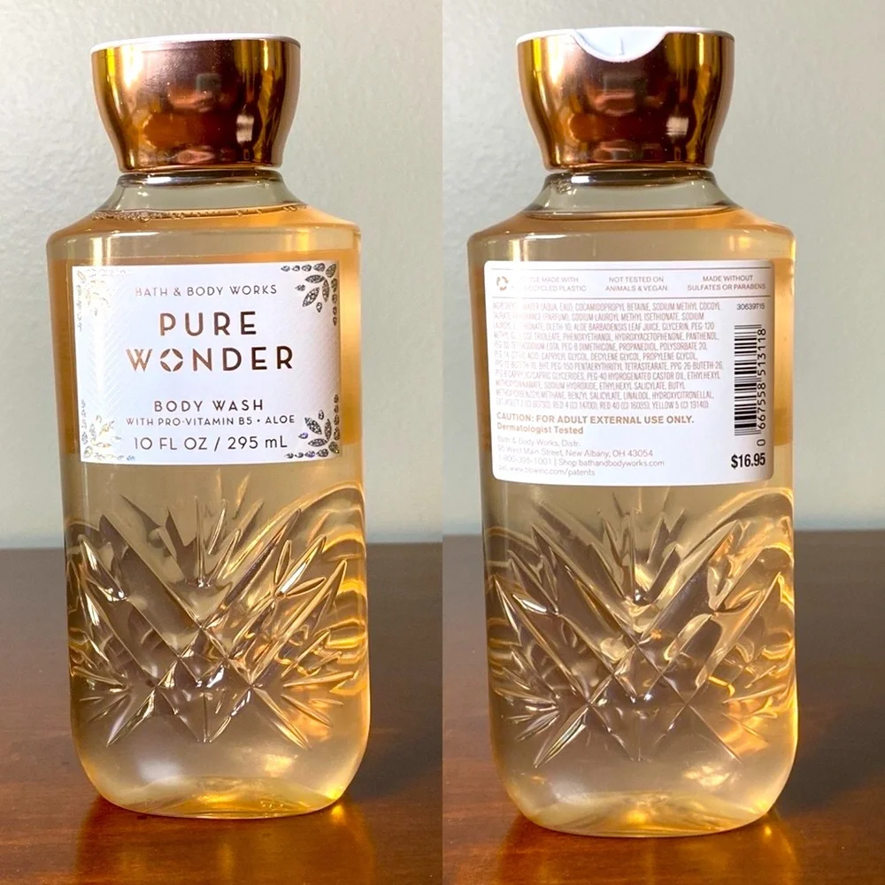 Bath & Body Works Pure Wonder Body Wash 10 FLOZ & Hand Cream 1 FLOZ